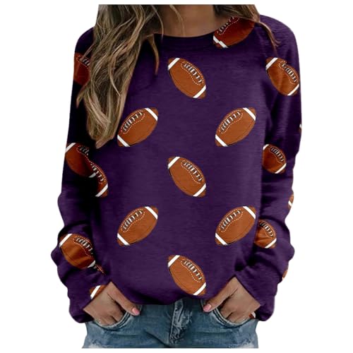 Pullover Teenager Mädchen, Pullover Damen Oversize Sweatshirt - Shirt Große Größen Sweater Vintage Langarmshirt Aufdruck Casual Pulli Sweatshirts Sport Langarm Kapuzenpullover Bequem Oberteil von Sanaryun