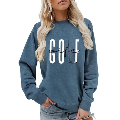 Pullover Teenager Mädchen, Sweatshirt Damen Oversize Pullover - Langarmshirt Longsleeve Shirt Große Größen Pulli Y2k Streetwear Vintage Aufdruck Übergroße Oversized Rundhals Oberteil von Sanaryun