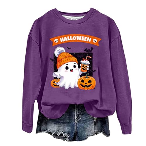 Pullover Teenager Mädchen, Sweatshirt Damen Oversize Pullover - Pulli Teenager Mädchen Sweater Ohne Kapuze Print Shirt Große Größen Y2k Streetwear Winter Frauen Druck Locker Casual Oberteil von Sanaryun