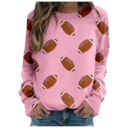 Pullover Teenager Mädchen, Sweatshirt Damen Rundhals Pullover - Longsleeve Sweater Y2k Streetwear Pulli Oversize Tops Print Frauen Langarmshirt Winter Druck Locker Casual Oberteil von Sanaryun