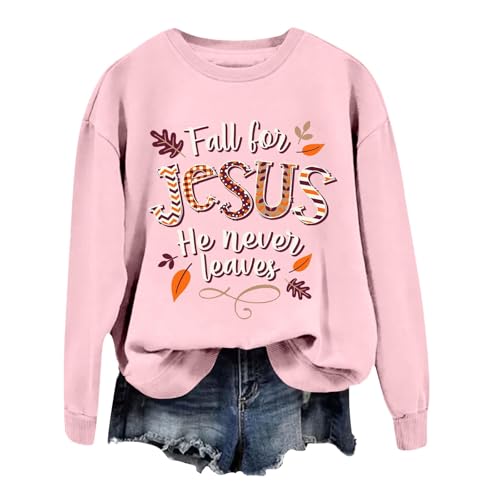 Pullover Teenager Mädchen, Sweatshirt Damen Rundhals Pullover - Print Langarmshirt Oversize Shirt Locker Tops Longsleeve Große Größen Teenager Mädchen Casual Oberteile Streetwear Pulli Oberteil von Sanaryun