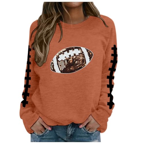 Pullover Teenager Mädchen, Sweatshirt Damen Rundhals Pullover - Tops Vintage Shirt Locker Sweater Y2k Streetwear Frauen Ohne Kapuze Langarmshirt Drucken Langarm Shirts Oberteil von Sanaryun