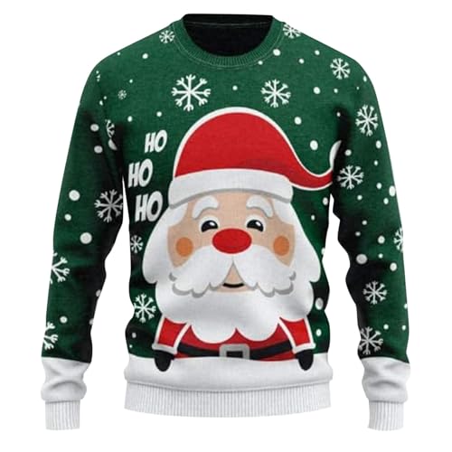 Ugly Christmas Sweater Damen, Retourenware, Weihnachtspullover Herren Damen Ugly Lustig Strickpulli Langarm Weihnachten Pullover Warme Sweatshirt Christmas Sweater Kordelzug Mit Kapuze Xmas Pulli von Sanaryun