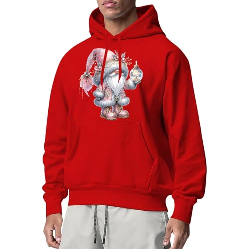 Weihnachts Hoodie Damen Baumwolle Weihnachtspulli Lustige Ugly Christmas Sweater Weihnachtspullover,Damen Wichtel Kapuzenpullover Hoodie Damen Weihnachtsmann Kostüm von Sanaryun