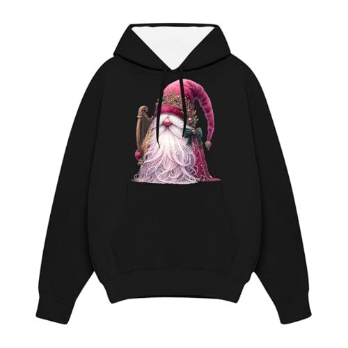 Weihnachts Hoodie Damen Herren Wichtel Kostüm Lustige Christmas Weihnachtspullover Warme Kapuze Langarm Ugly Sweatshirt Oversize Familie Set Weihnachts Sweater Paare Weihnachts Kostüm von Sanaryun