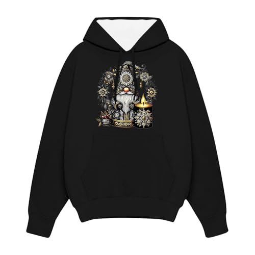 Weihnachts Hoodie Damen Herren Wichtel Kostüm Lustige Ugly Christmas Weihnachtspullover Warme Kapuze Langarm Sweatshirt Große Größen Familie Set Weihnachts Sweater Paare Weihnachts Kostüm von Sanaryun