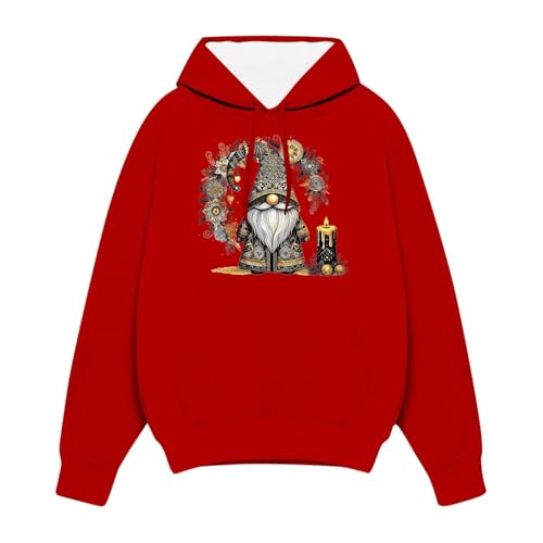 Weihnachts Hoodie Damen Herren Wichtel Kostüm Ugly Christmas Warme Kapuze Langarm Weihnachtspullover Lustige Sweatshirt Große Größen Weihnachts Sweater Familie Set Paare Weihnachts Kostüm von Sanaryun