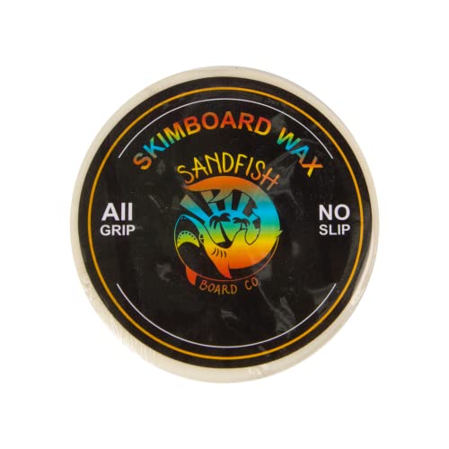 Sandfish Board Co. Unisex-Erwachsene Sandfish Traktionswachs Skimboard Traction Wax, Weiß, One Size von Sandfish Board Co.