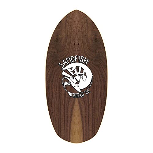 Sandfish Unisex – Erwachsene Walnut Woody Grom Cruiser Skimboard, Mehrfarbig, One Size von Sandfish