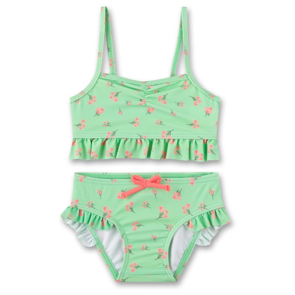 Sanetta - Beach Kids Girls Bikini Hip Ruffle - Bikini Gr 104 grün von Sanetta