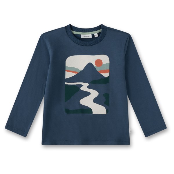 Sanetta - Boy Kid's Shirt Pure - Longsleeve Gr 122 blau von Sanetta