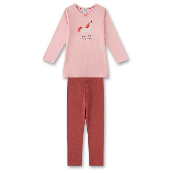 Sanetta - Girl's Pyjama Long with Motiv - Alltagsunterwäsche Gr 140 rosa von Sanetta