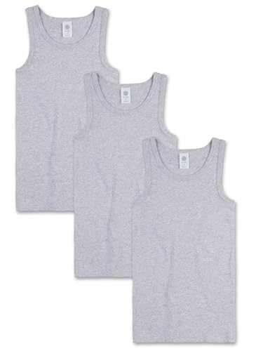 Sanetta Jungen-Unterhemd (Dreierpack) | Hochwertiges und nachhaltiges Unterhemd für Jungen aus Bio-Baumwolle. Inhalt: 3er Set Unterwäsche für Jungen 116 von Sanetta