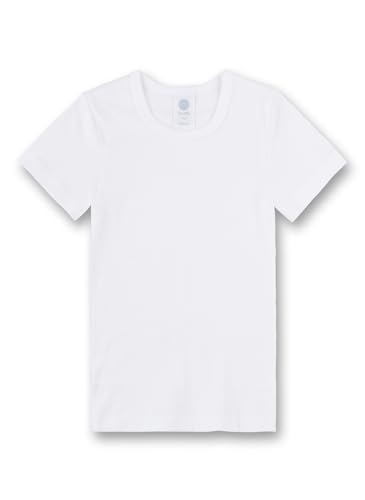 Sanetta Jungen Unterhemd 300100, Gr. 140, Weiß (10) (Packung mit 2) von Sanetta