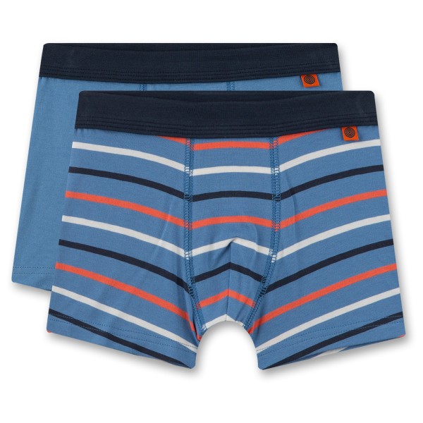 Sanetta - Kid's Boys Modern Classic Doppelpack Shorts - Unterhose Gr 104 blau von Sanetta