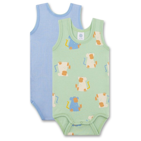 Sanetta - Kid's DP Body Sleeveless 324629+324630 - Alltagsunterwäsche Gr 80 grün von Sanetta