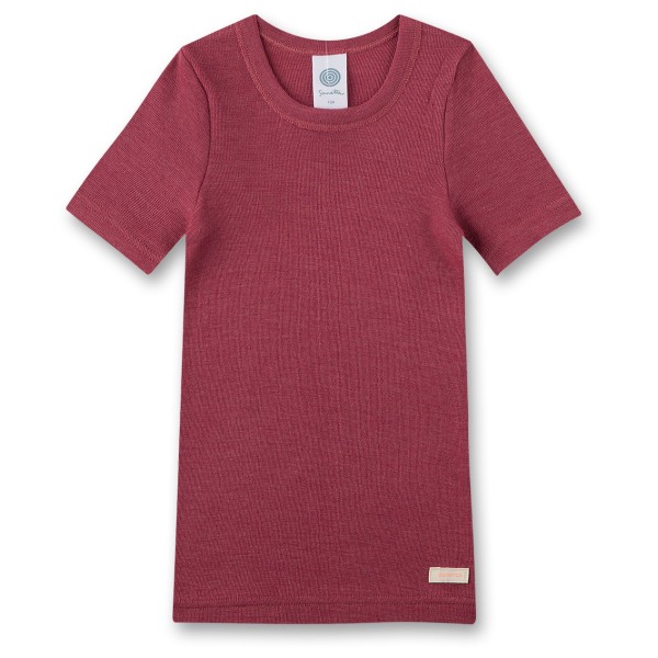 Sanetta - Kid's T-Shirt 1/2 Wool/Silk Wool - Merinounterwäsche Gr 152 rot von Sanetta