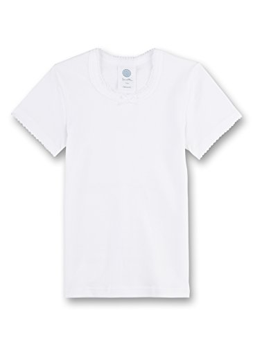 Sanetta Mädchen-Unterhemd halbarm | Hochwertiges und nachhaltiges Unterhemd für Mädchen aus Bio-Baumwolle. Unterwäsche für Mädchen 116 von Sanetta