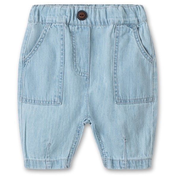 Sanetta - Pure Baby Girls LT 1 Trousers Denim - Freizeithose Gr 74;80;86;92 blau von Sanetta