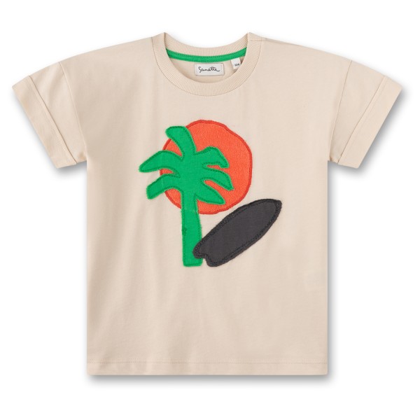 Sanetta - Pure Kids Boys Fancy T-Shirt - T-Shirt Gr 116 beige von Sanetta