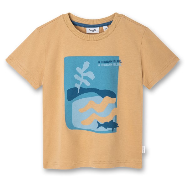 Sanetta - Pure Kids Boys LT 1 - T-Shirt Gr 104;110;116;122;128;140;92;98 beige;grau von Sanetta