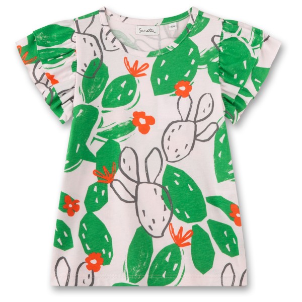 Sanetta - Pure Kids Girls Fancy T-Shirt - T-Shirt Gr 92 grün von Sanetta