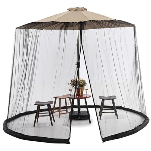 Sanfiyya Patio -Regenschirmnetze, einstellbare Regenschirm -Bildschirm -Mückennetze, 7-10 Fuß Patio -Regenschirm -Mückennetz von Sanfiyya