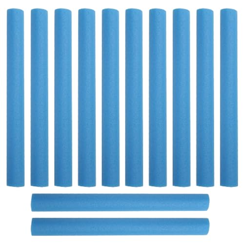 Sanfiyya Trampolin -Stangenschaumhülsen, 12 -pcs -Trampolin -Polsterersatz, Schaumstoffrohre zum Polsterung, weiche Sprungbettstangen, 15,75 Zoll langes Schutzhülsenschaumrohr (blau) von Sanfiyya