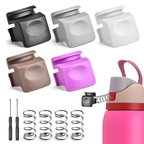 Sankoly Ersatzknöpfe, kompatibel mit Owala FreeSip, 5 Stück, 5 Stück, 5 Stück, Ersatz für Wasserflaschendeckel, Ersatz mit Federn und winzigem Schraubendreher, 5 Farben Sankoly Ersatzknöpfe, kompatibel mit Owala FreeSip, 5 Stück, 5 Stück, 5 Stück, Ersatz für Wasserflaschendeckel, Ersatz mit Federn und winzigem Schraubendreher, 5 Farben von Sankoly