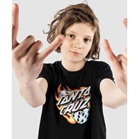 Santa Cruz Flaming Dice Dot Kids T-Shirt black Santa Cruz Flaming Dice Dot Kids T-Shirt black von Santa Cruz