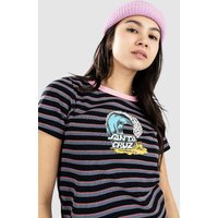 Santa Cruz Onshore Front T-Shirt black wave stripe von Santa Cruz