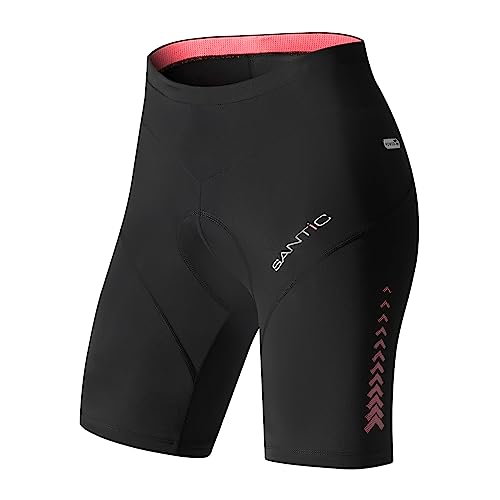 Santic Radlerhose Damen Gepolstert Kurz Radhose Damen Fahrradhose Damen mit Sitzpolster Rosa EU XL Santic Radlerhose Damen Gepolstert Kurz Radhose Damen Fahrradhose Damen mit Sitzpolster Rosa EU XL von Santic