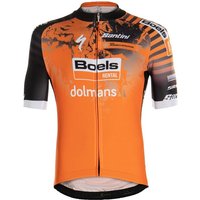 BOELS DOLMANS Cyclingteam 2020 Kurzarmtrikot, für Herren, Größe 2XL, Radshirt, von Santini
