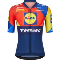 Lidl-Trek Aero Race 2025 Kurzarmtrikot, für Herren, Größe M, Fahrradtrikot, von Santini