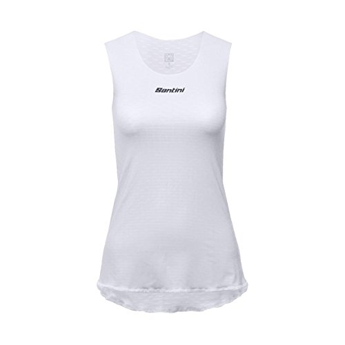Santini Damen Lieve Ärmellose Baselayer, weiß, M Santini Damen Lieve Ärmellose Baselayer, weiß, M von Santini