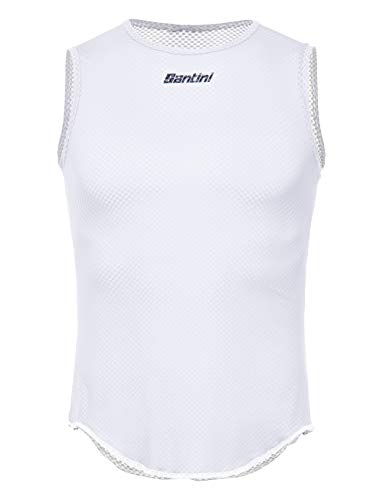 Santini Herren Lieve Ärmellose Baselayer, weiß, M Santini Herren Lieve Ärmellose Baselayer, weiß, M von Santini