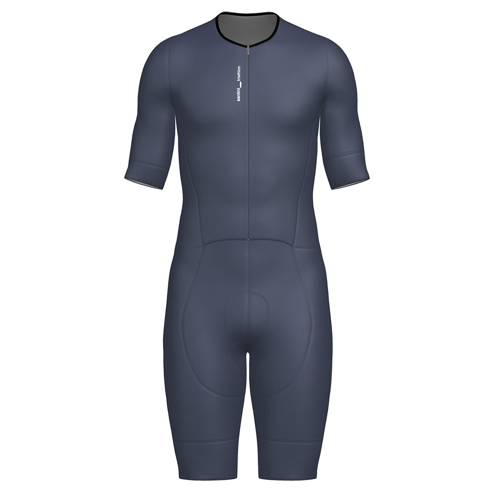 Santini Leaf Short Sleeve Trisuit Grau M Mann Santini Leaf Short Sleeve Trisuit Grau M Mann von Santini