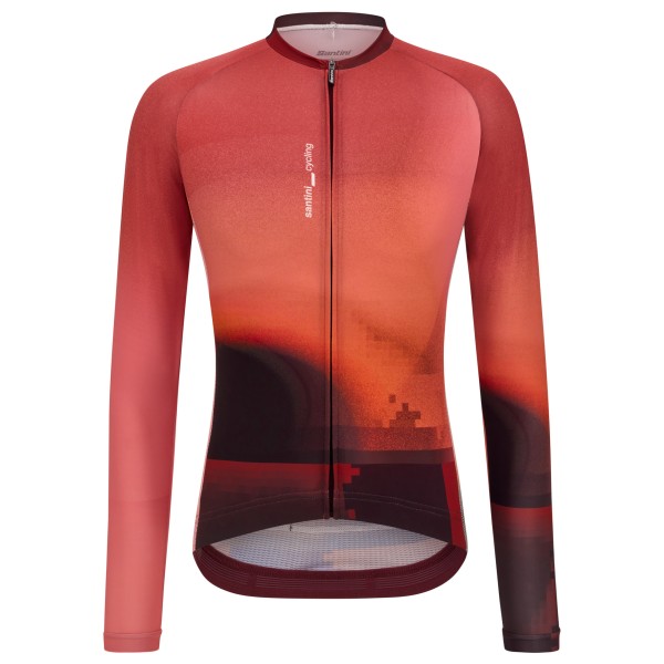 Santini - Luce Long Sleeve Jersey - Radtrikot Gr S rot Santini - Luce Long Sleeve Jersey - Radtrikot Gr S rot von Santini
