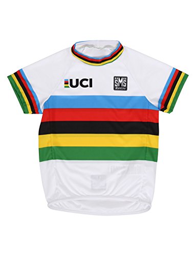 Santini UCI World Champion Design Kleinkind-Trikot, kurzärmelig, Mehrfarbig, Einheitsgröße von Santini