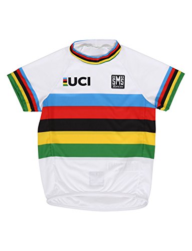 Santini UCI World Champion Design Kleinkind-Trikot, kurzärmelig, Mehrfarbig, Einheitsgröße Santini UCI World Champion Design Kleinkind-Trikot, kurzärmelig, Mehrfarbig, Einheitsgröße von Santini
