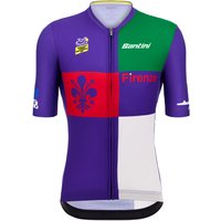 TOUR DE FRANCE Firenze 2024 Kurzarmtrikot, für Herren, Größe M, Fahrradtrikot, von Santini