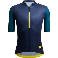 TOUR DE FRANCE Le Maillot Jaune Allez 24 Kurzarmtrikot, für Herren, Größe M, von Santini