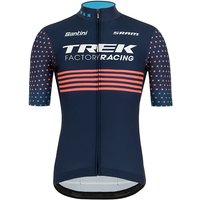 TREK FACTORY RACING CX 2022 Kurzarmtrikot, für Herren, Größe L, Rennrad Trikot, von Santini