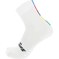 UCI WORLD CHAMPION 2025 Radsocken, für Herren, Größe M-L, Rennradsocken, MTB UCI WORLD CHAMPION 2025 Radsocken, für Herren, Größe M-L, Rennradsocken, MTB von Santini