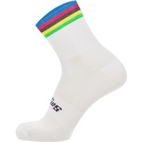 UCI WORLD CHAMPION 2025 Radsocken, für Herren, Größe M-L, Rennradsocken, MTB UCI WORLD CHAMPION 2025 Radsocken, für Herren, Größe M-L, Rennradsocken, MTB von Santini