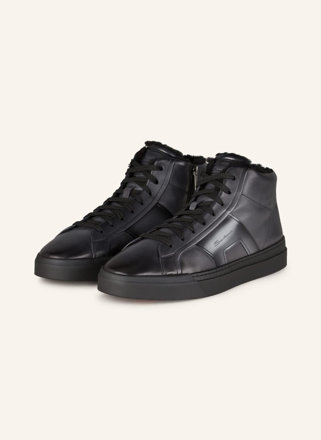 Santoni Hightop-Sneaker schwarz Santoni Hightop-Sneaker schwarz von Santoni