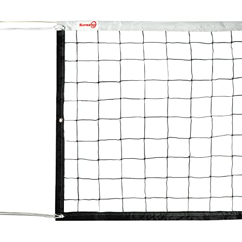 Sanung Volleyballnetz für Hinterhof, Strand, Schwimmbad, Standardgröße 90 x 91 cm, tragbares Volleyball-Trainingsnetz, für den Innen- und Außenbereich, Stangen nicht im Lieferumfang enthalten von Sanung