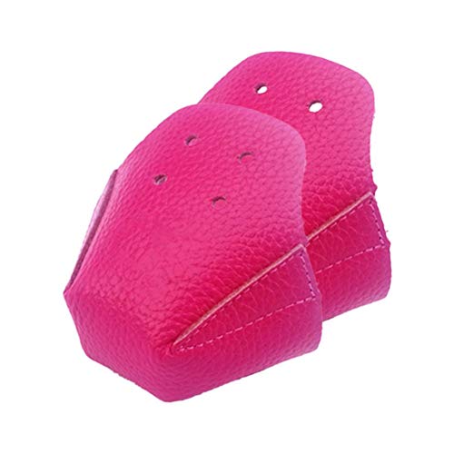 Sarari 1 Paar Roller Skate Zehenkappe, Anti-Friction Roller Skate Guards PU Leder Cap Cover mit 4 Löcher Ersatz Zubehör für Roller Skate von Sarari