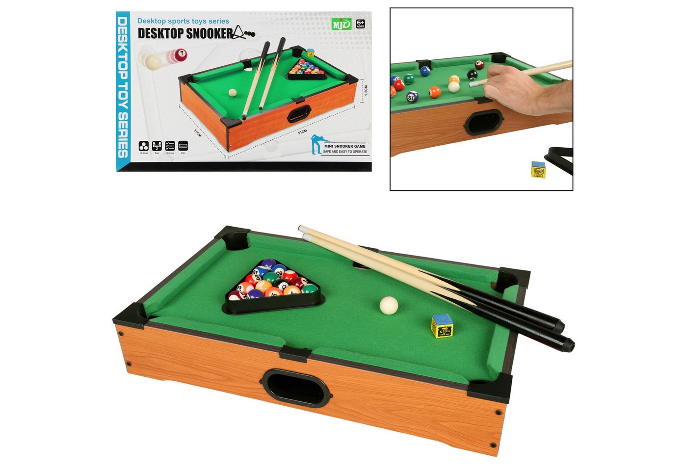 Sarcia.eu Billardtisch Mini-Holzbillard, Spiel 31x51x9,5 cm Sarcia.eu Billardtisch Mini-Holzbillard, Spiel 31x51x9,5 cm von Sarcia.eu