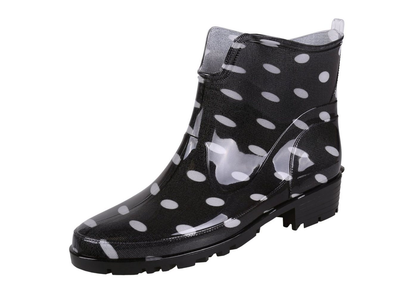 Sarcia.eu Schwarze, kurze Gummistiefel Regenstiefel mit weißen Tupfen LEMIGO 37 Gummistiefel Sarcia.eu Schwarze, kurze Gummistiefel Regenstiefel mit weißen Tupfen LEMIGO 37 Gummistiefel von Sarcia.eu